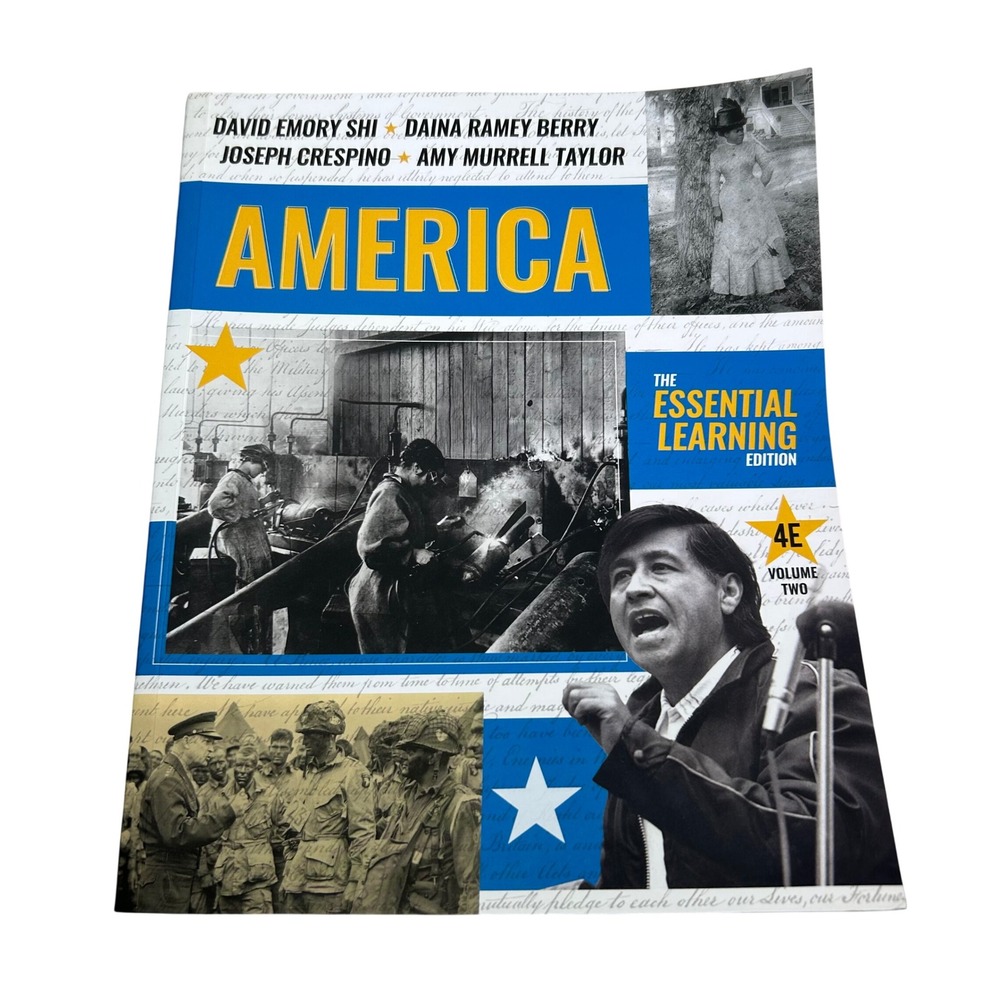America The Essential Learning Edition 4E Vol 2 Shi Berry w/ Unused Code